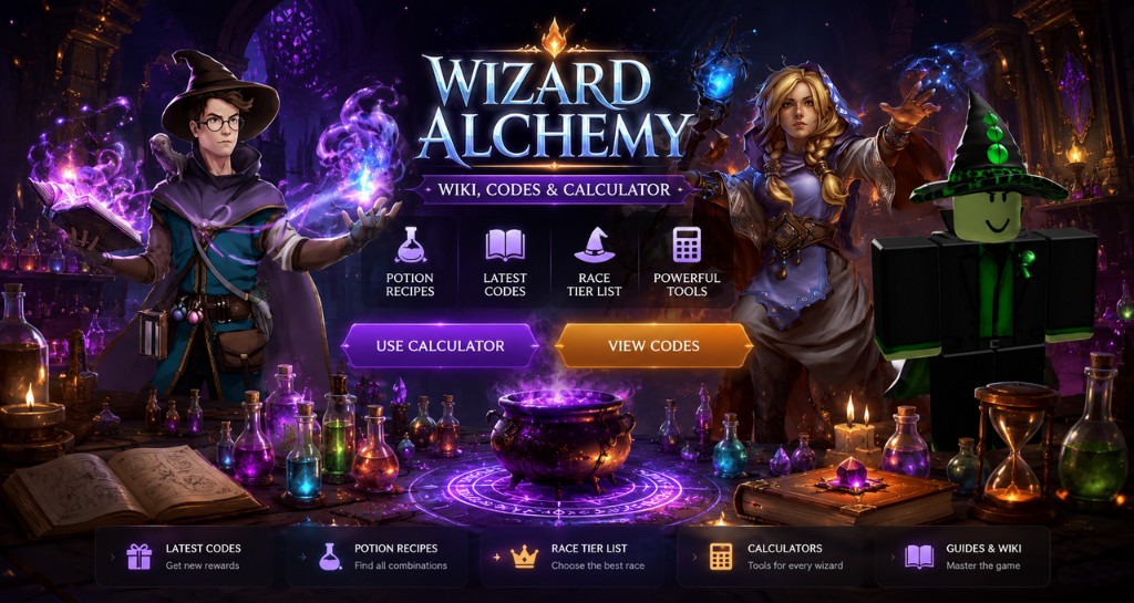 Wizard Alchemy hero artwork